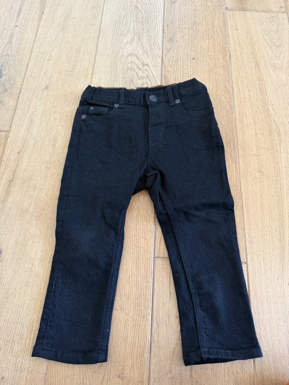Kids Black Stretch Denim Jeans